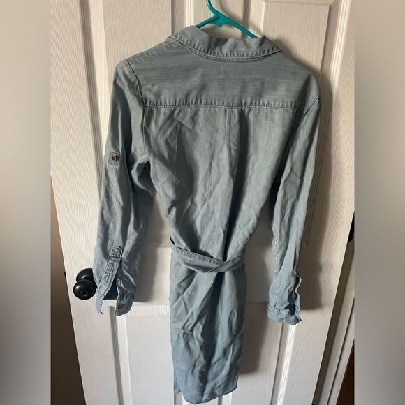 Women’s Banana Republic Belted Denim Dress Size 4 - Picture 4 of 6